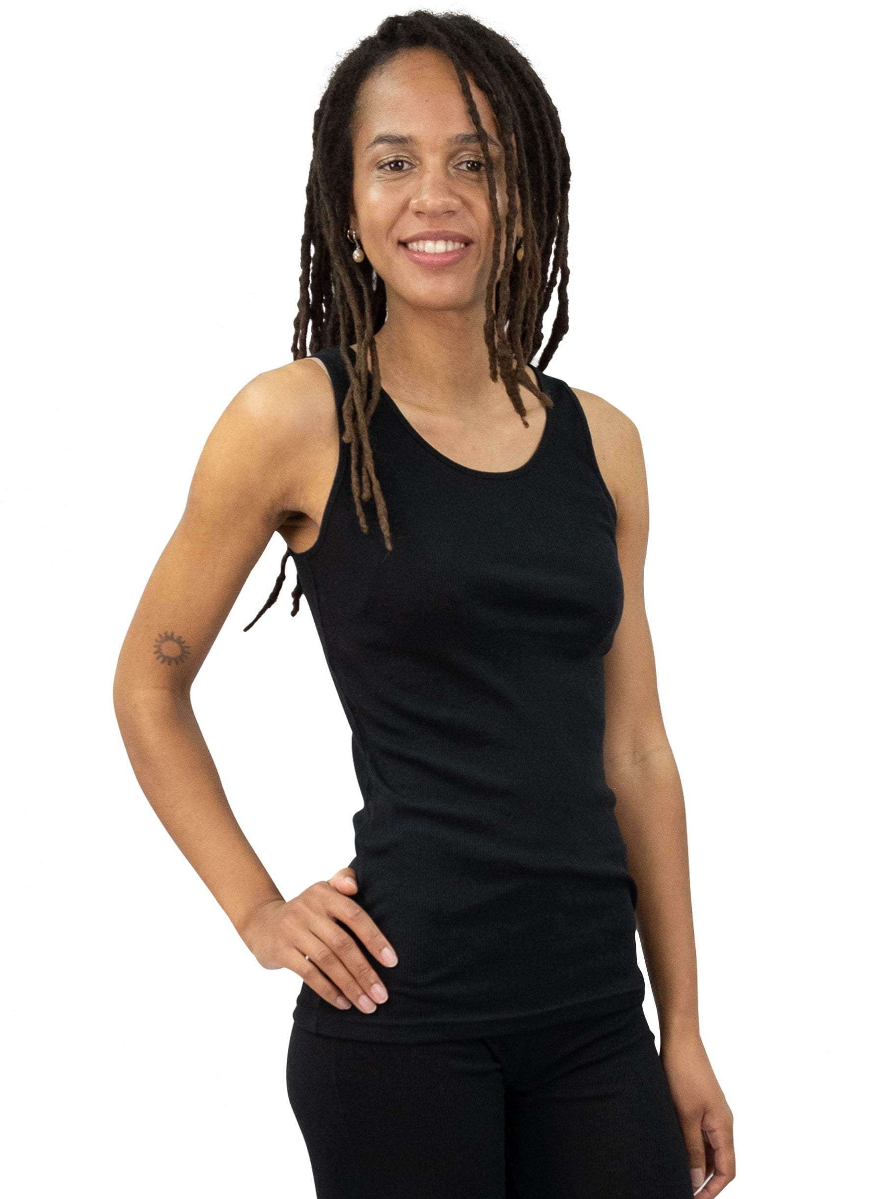 Ladies wool silk tank top