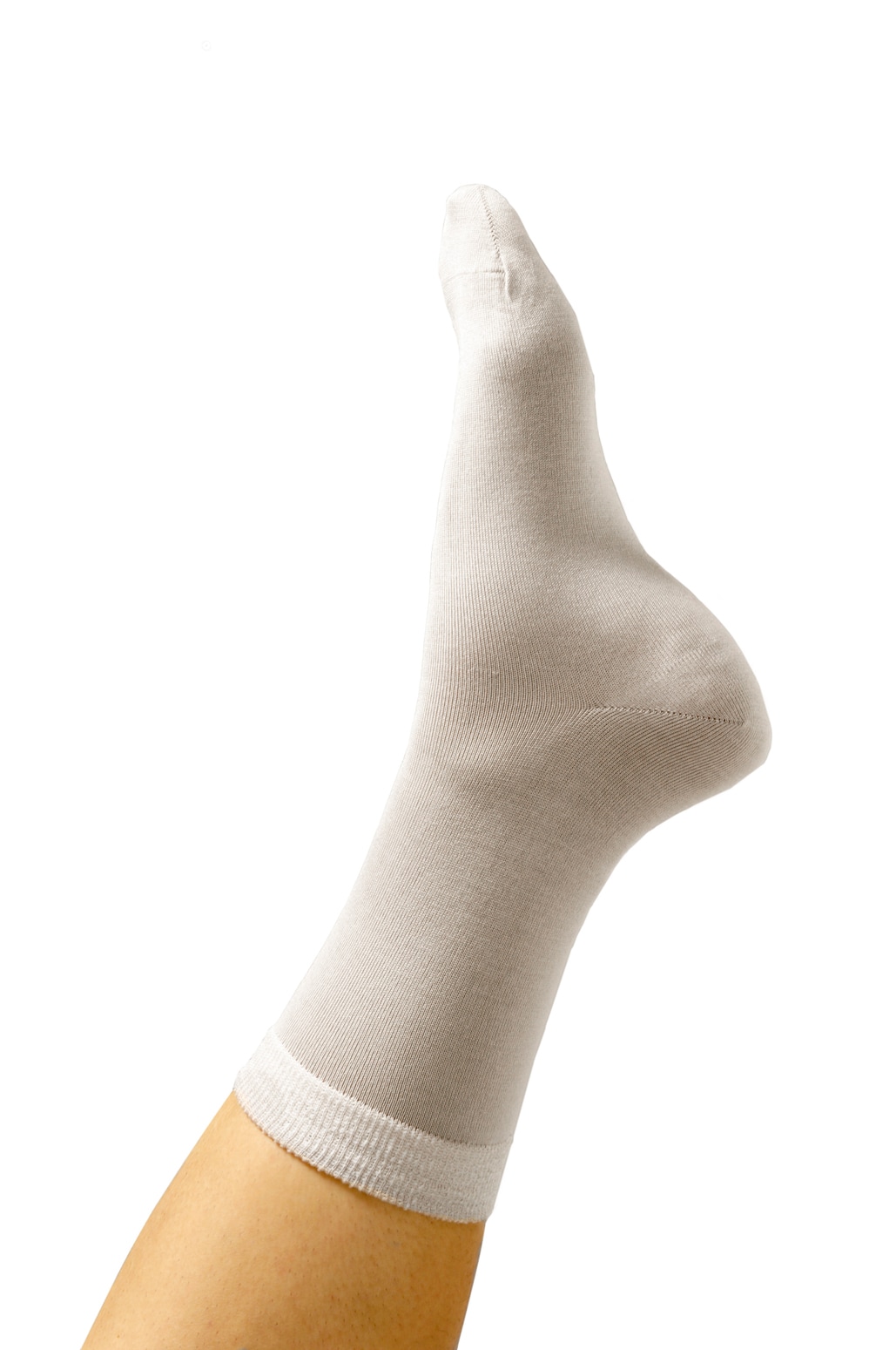 Silk white socks