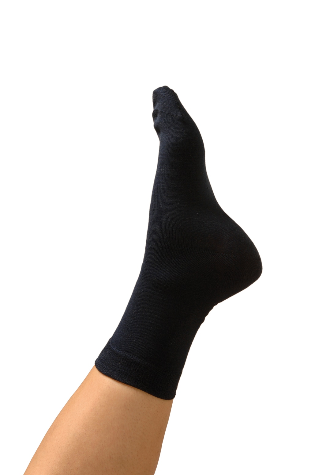 Silk black socks