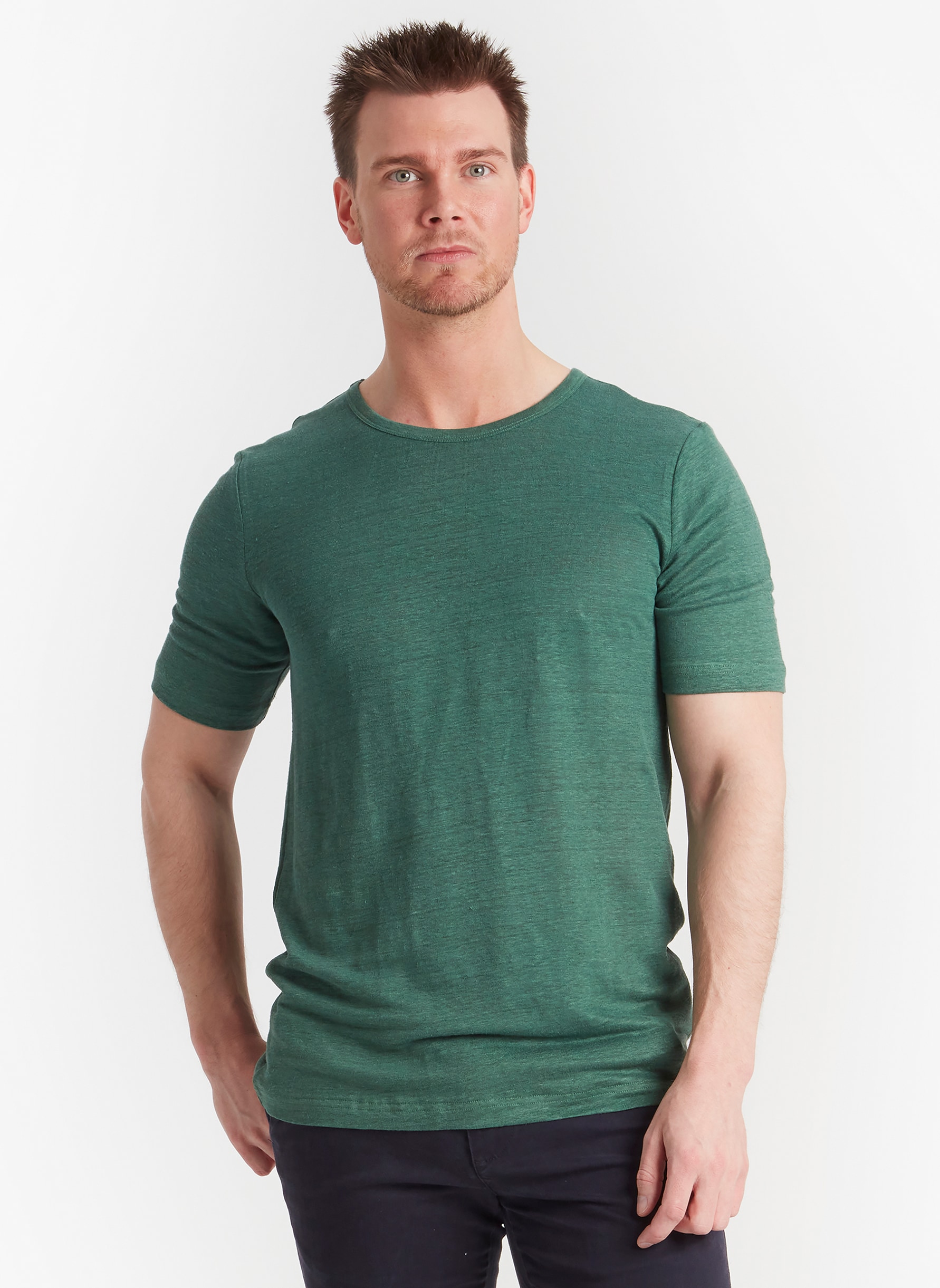T-shirt Silk/Hemp Green