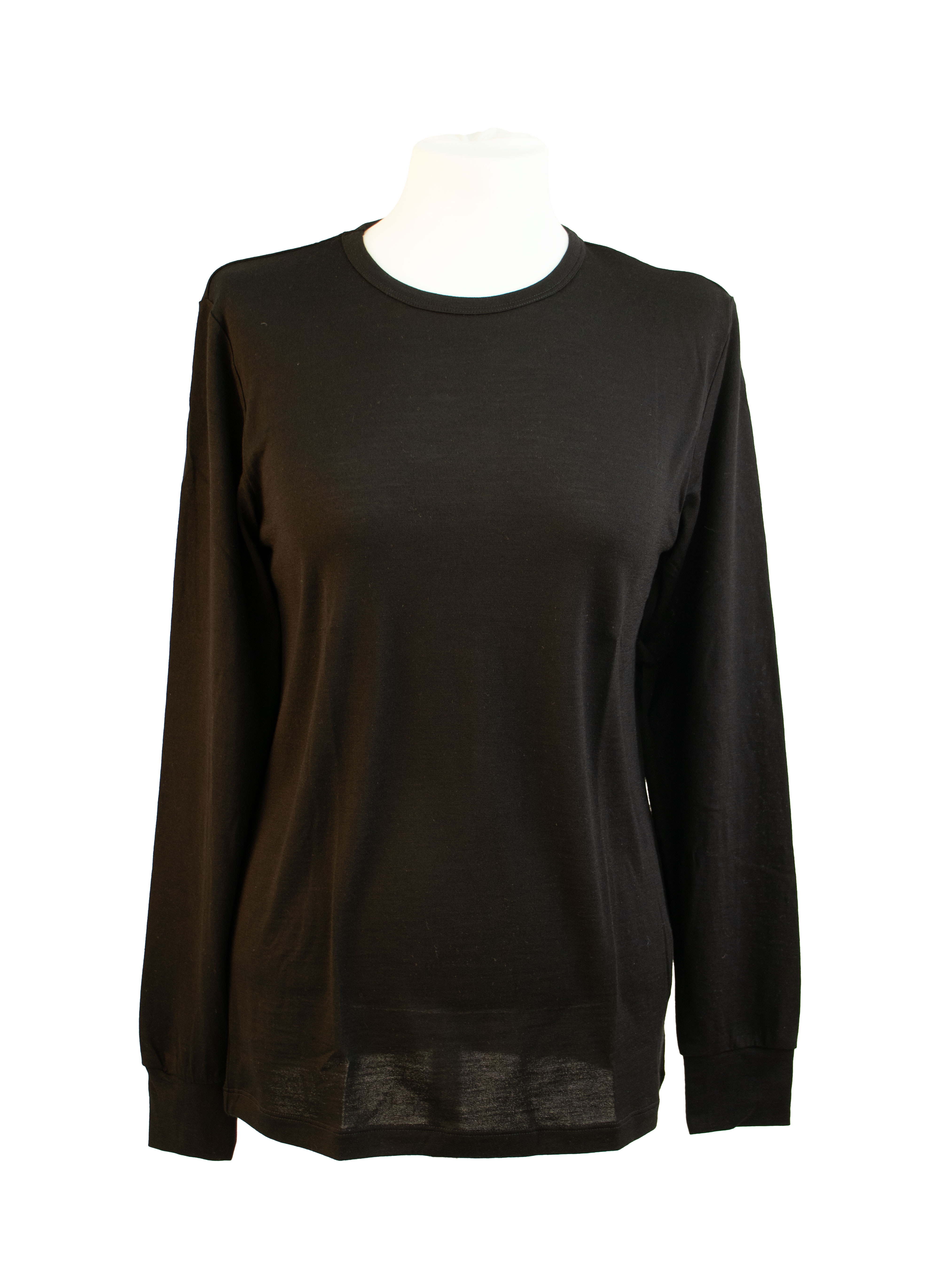Långärmad Tröja WOOLSILK Svart