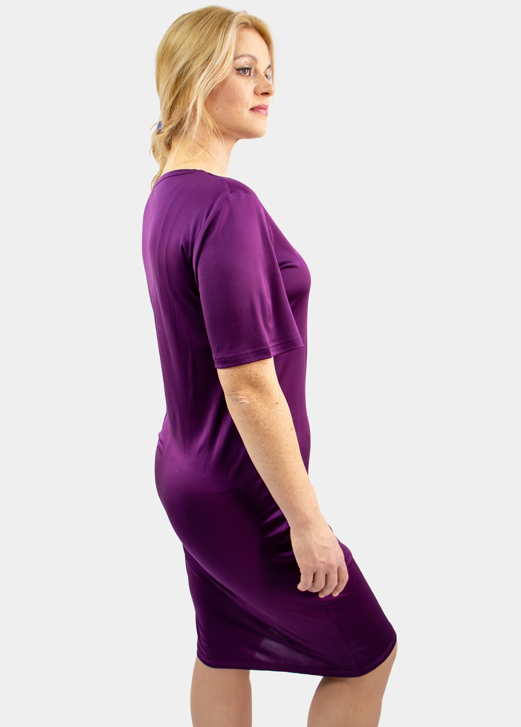 Silk nightdress purple