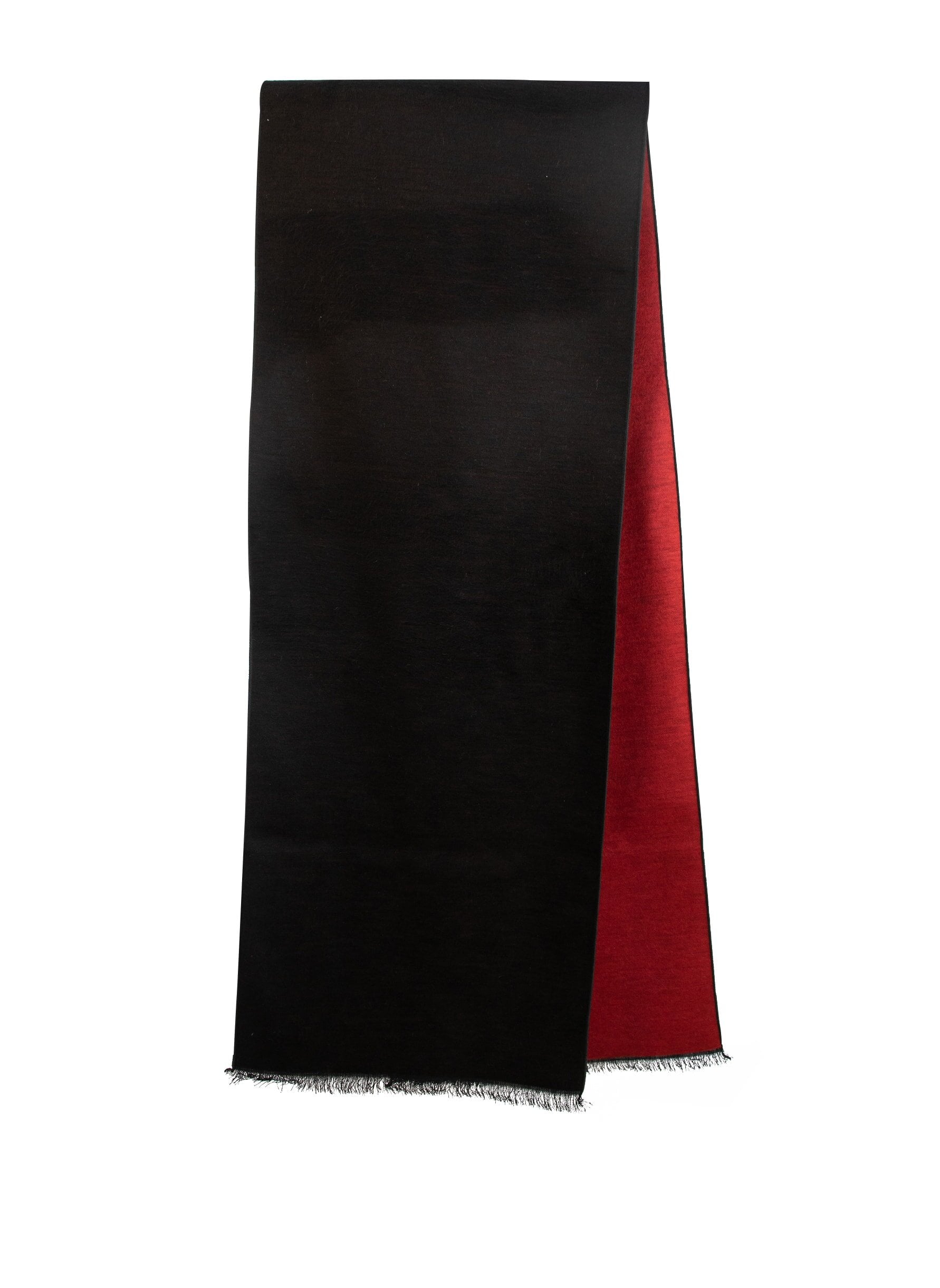 Silk scarf red black