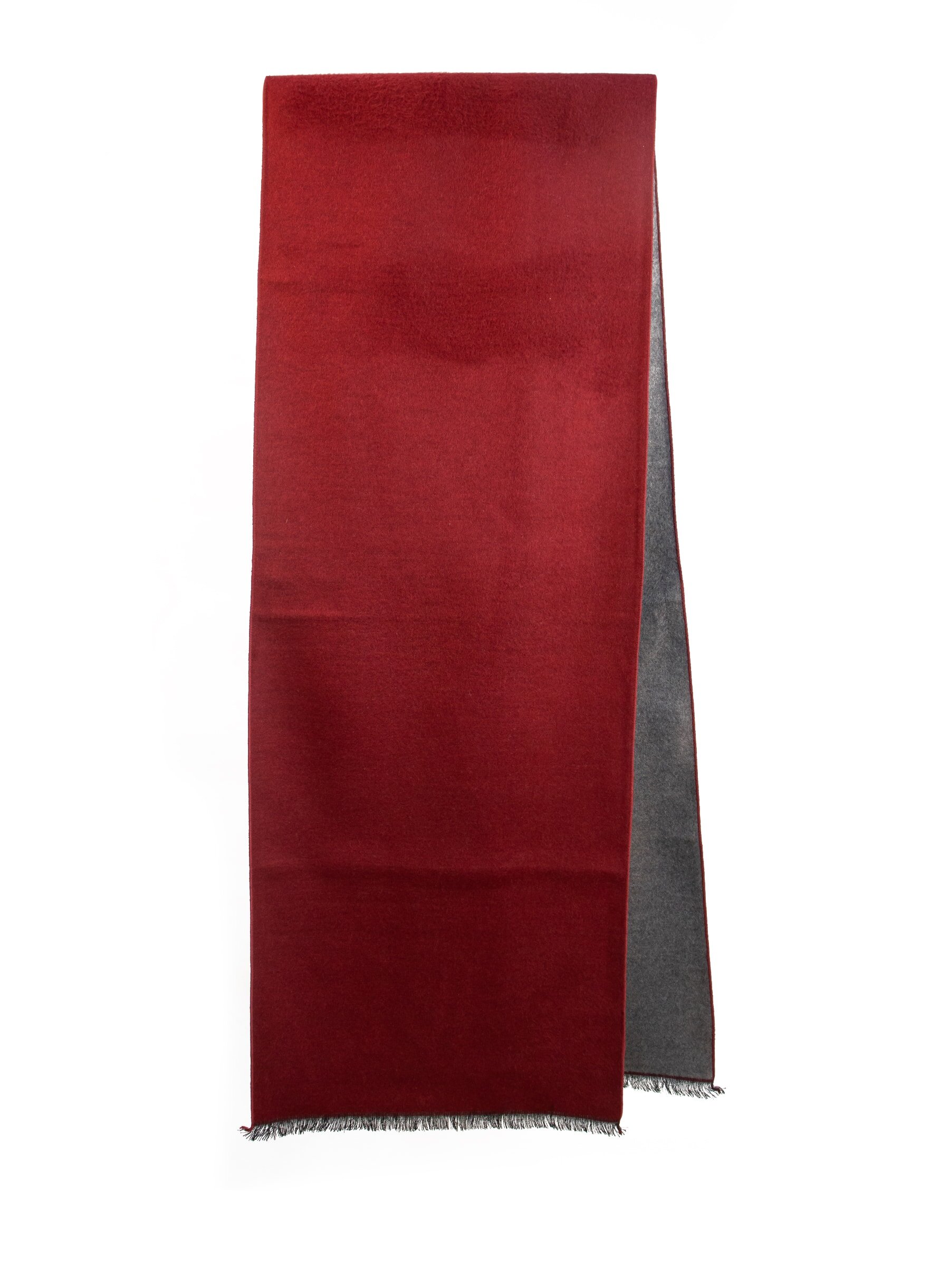 Silk scarf red grey