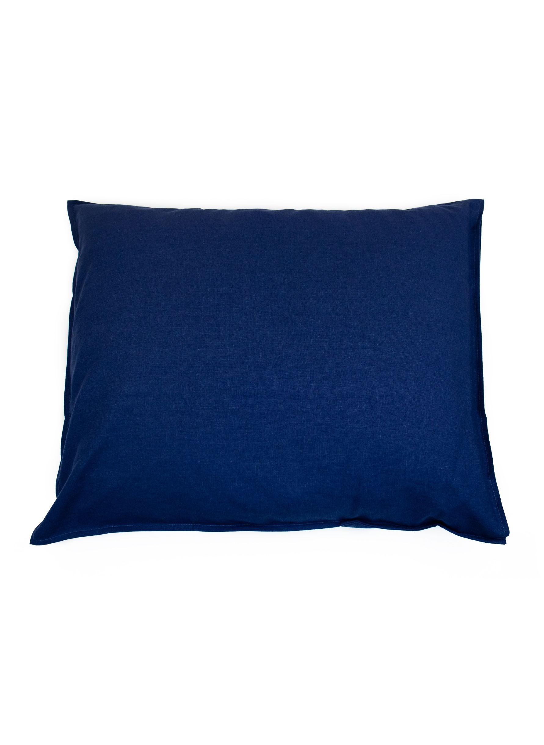 Pillowcase navy blue hemp/cotton