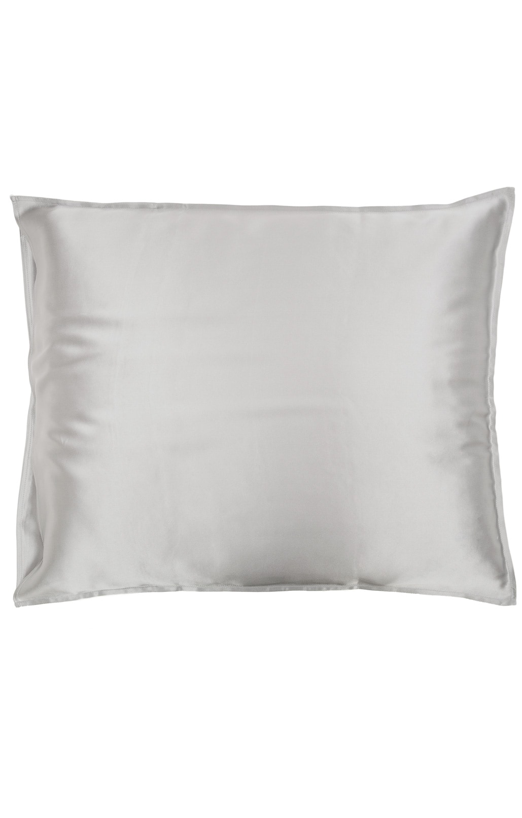 Habutai Silk Pillow Case, Light Grey