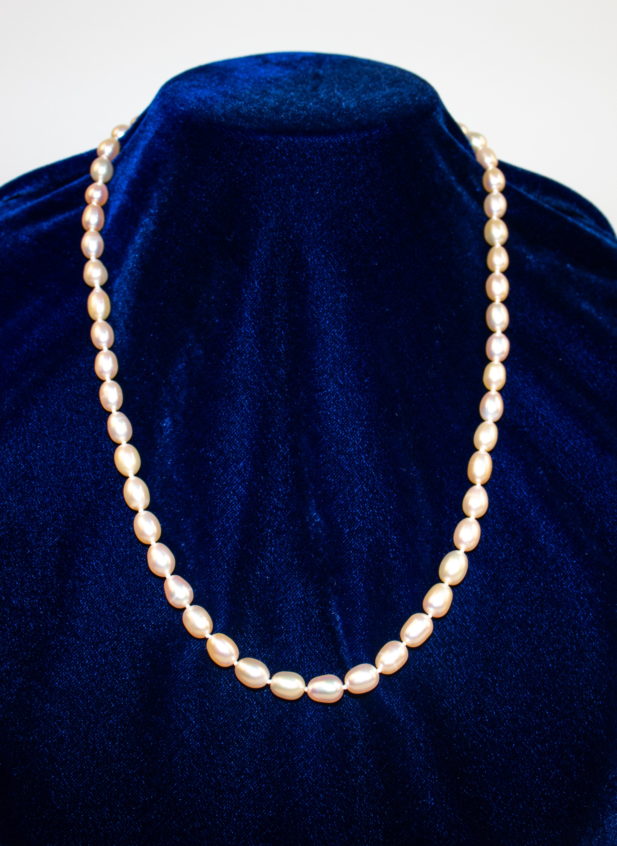Genuine Freshwater Pearl Necklace, 55 cm, Pink