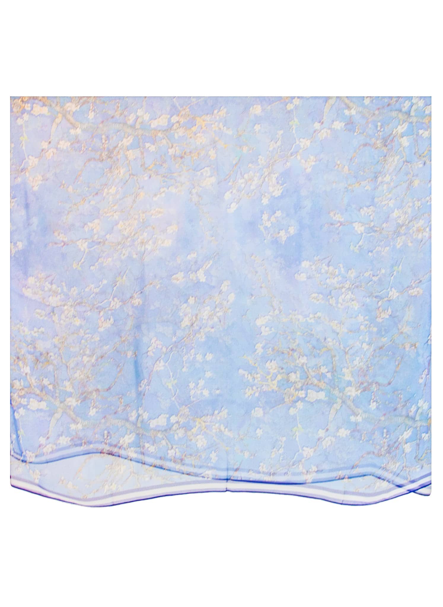Silk shawl chiffon, apple blossom