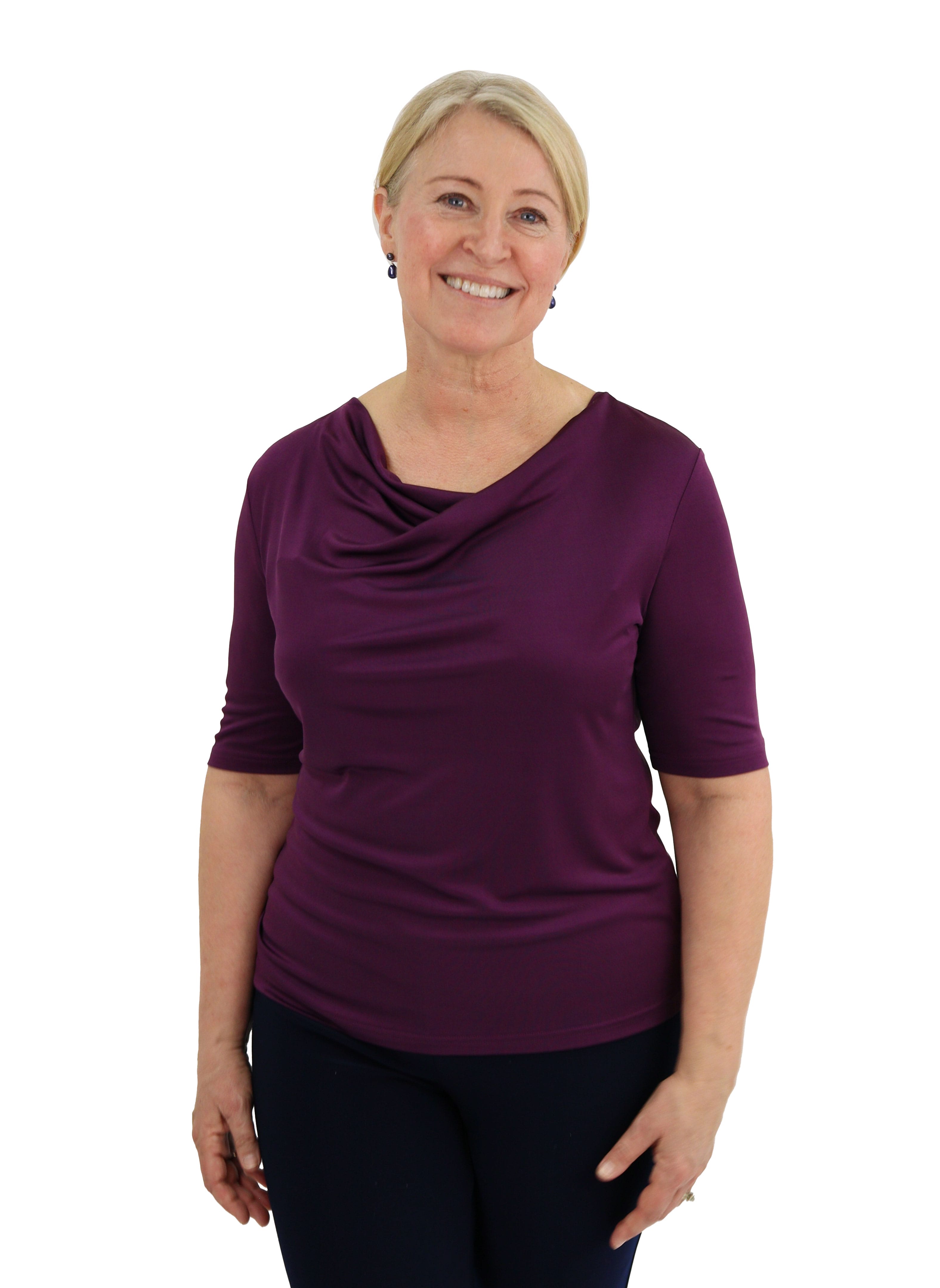 Draperad Topp Lila