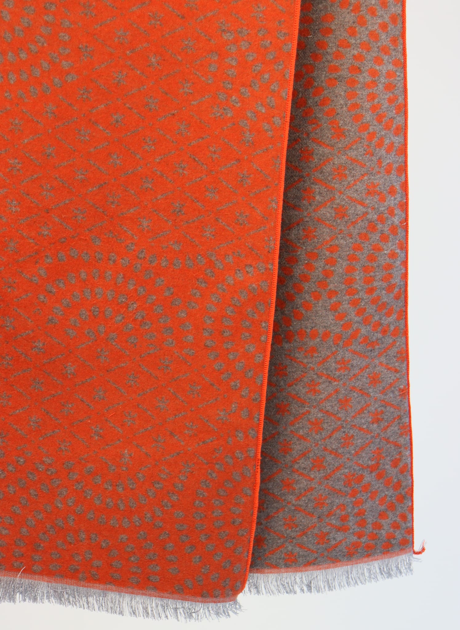 Scarf Silk Flannel, Orange