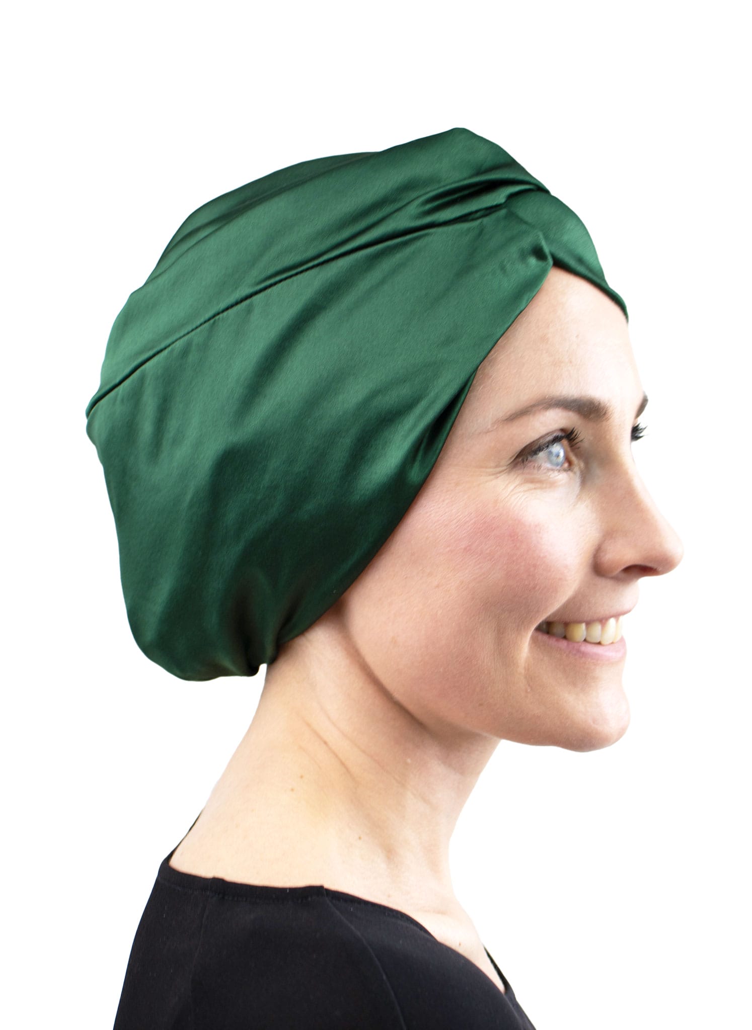 Night Bonnet Turban, Forest Green