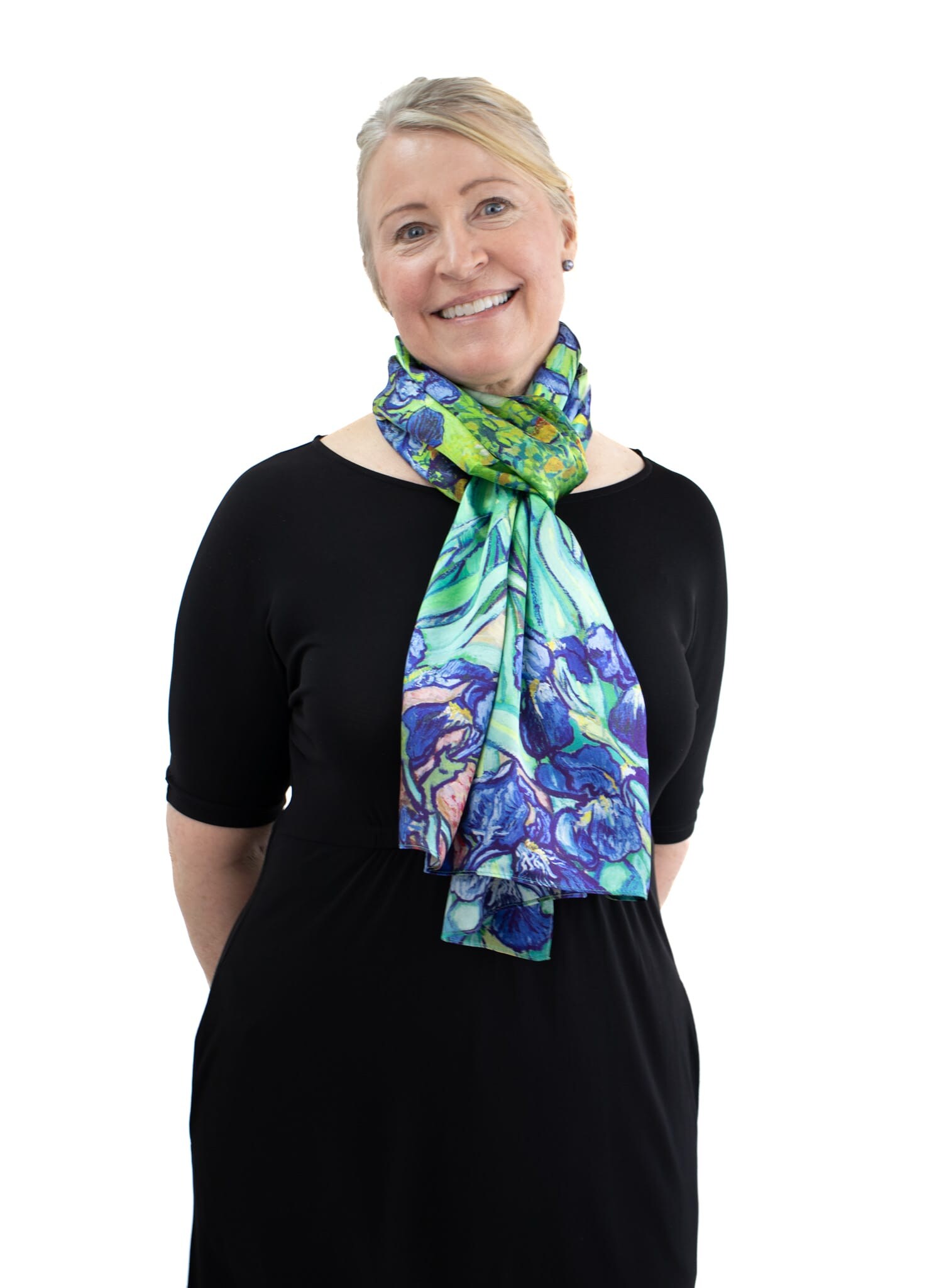 Silk Scarf Iris Van Gogh