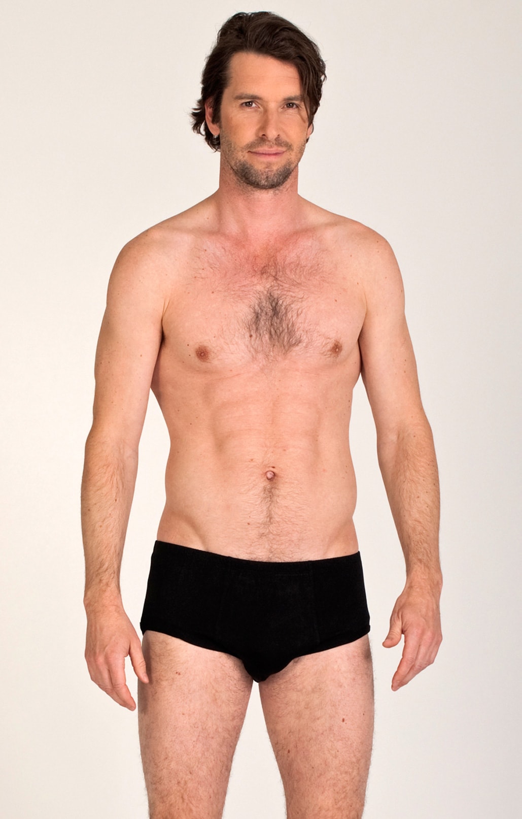 Men's silk underpants black