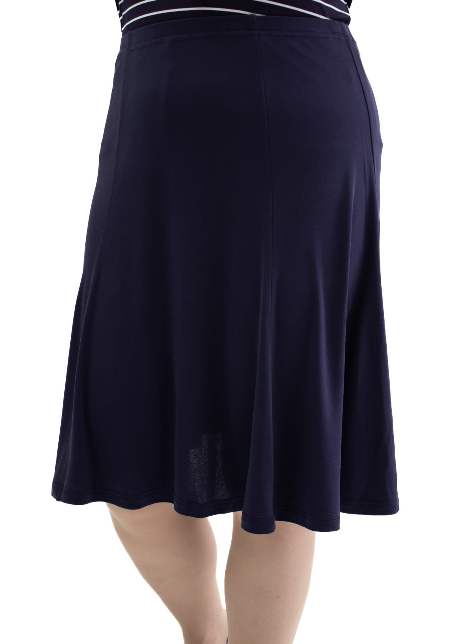 Skirt Silk Jersey, Navy Blue