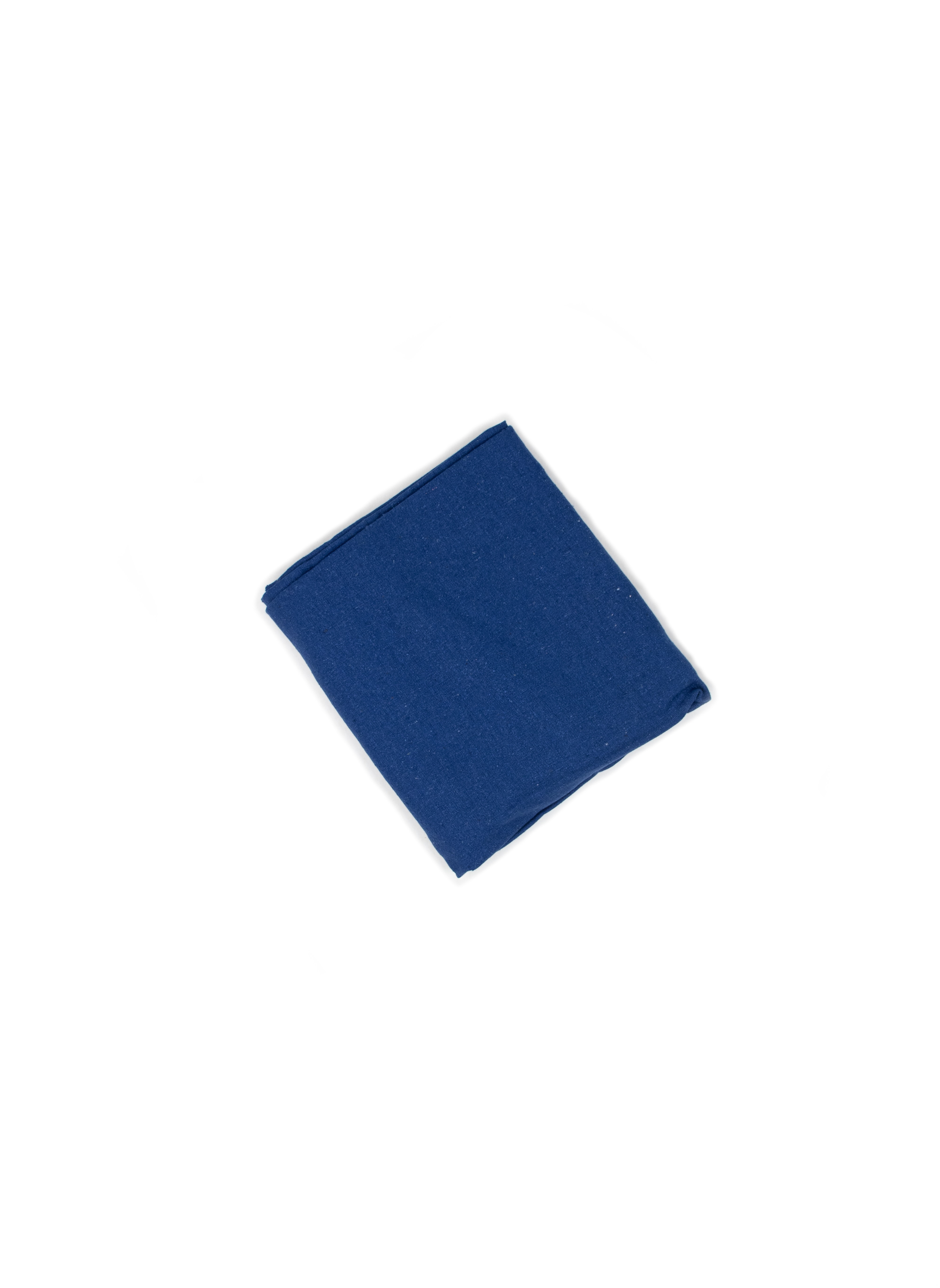 Natural Silk Hand Towel, Navy Blue