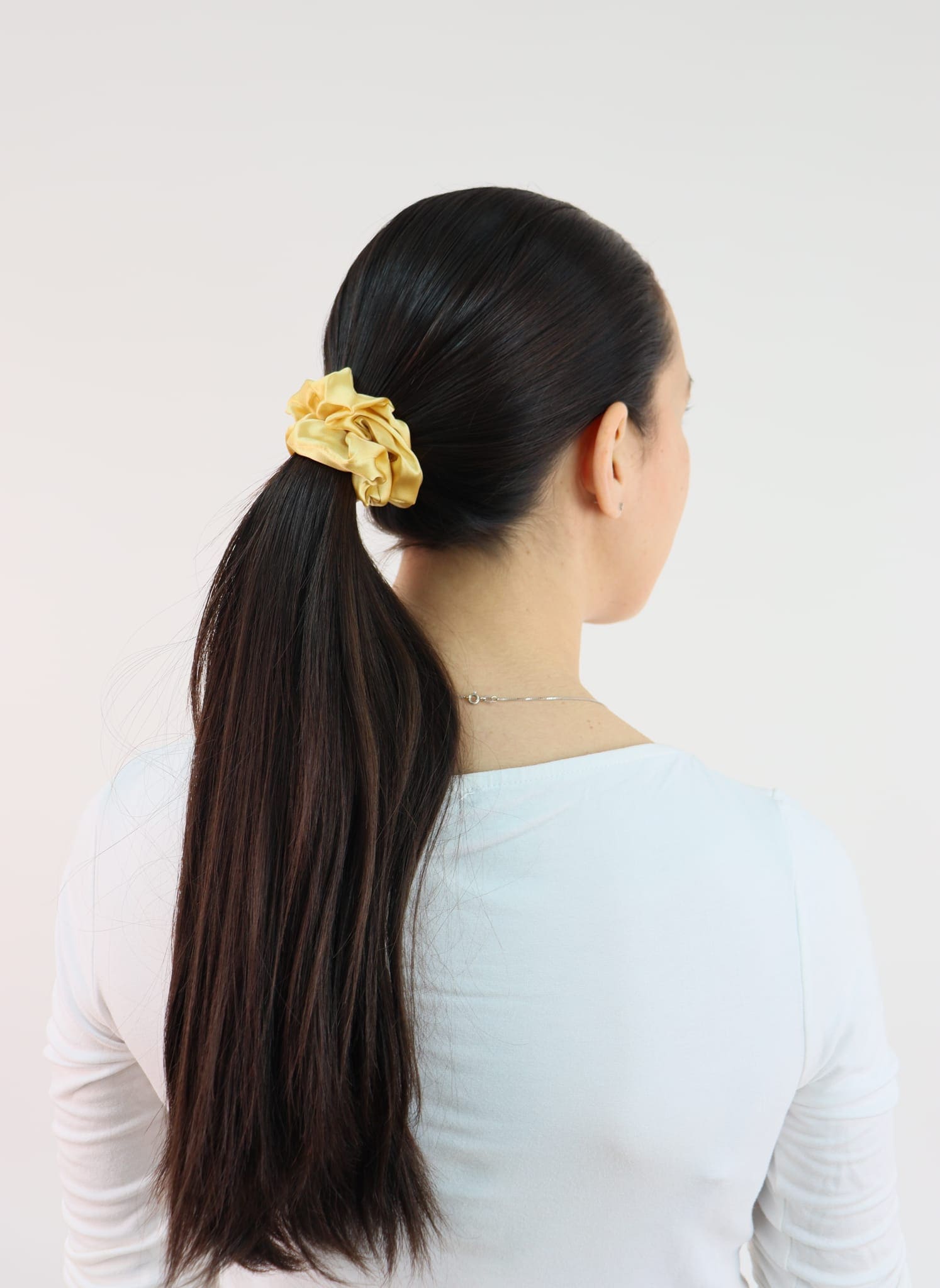 Silk Scrunchie, Lion Gold