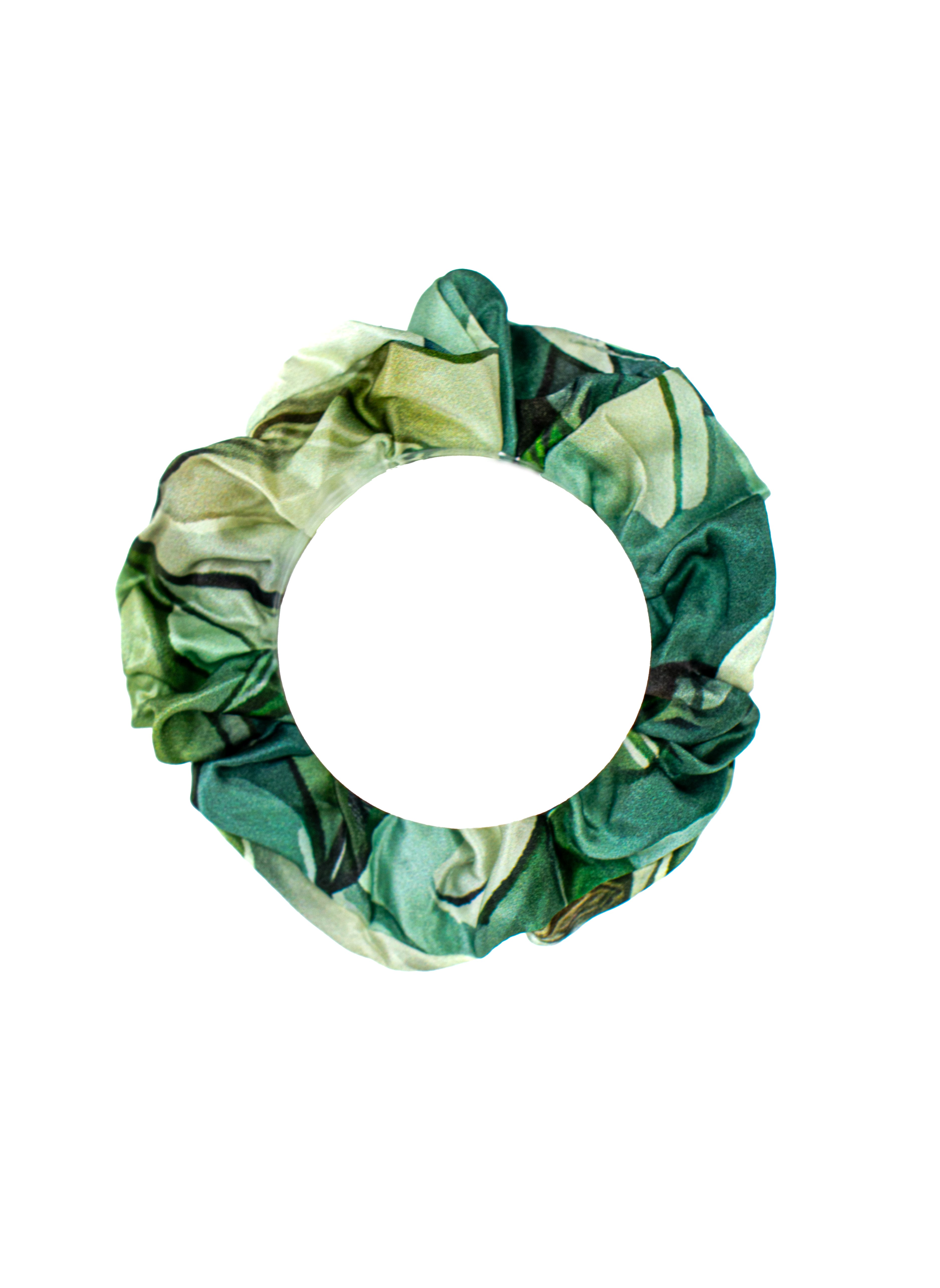 Silk Scrunchie, Magnolia Green