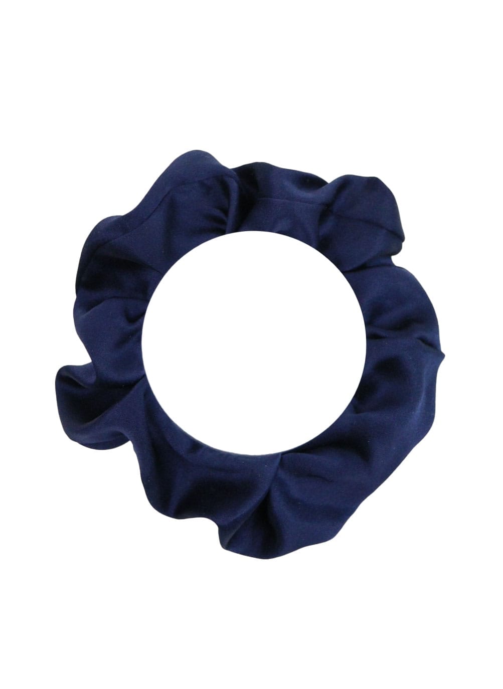 Silk Scrunchie, Navy Blue