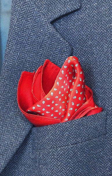 Silk Scarf Red