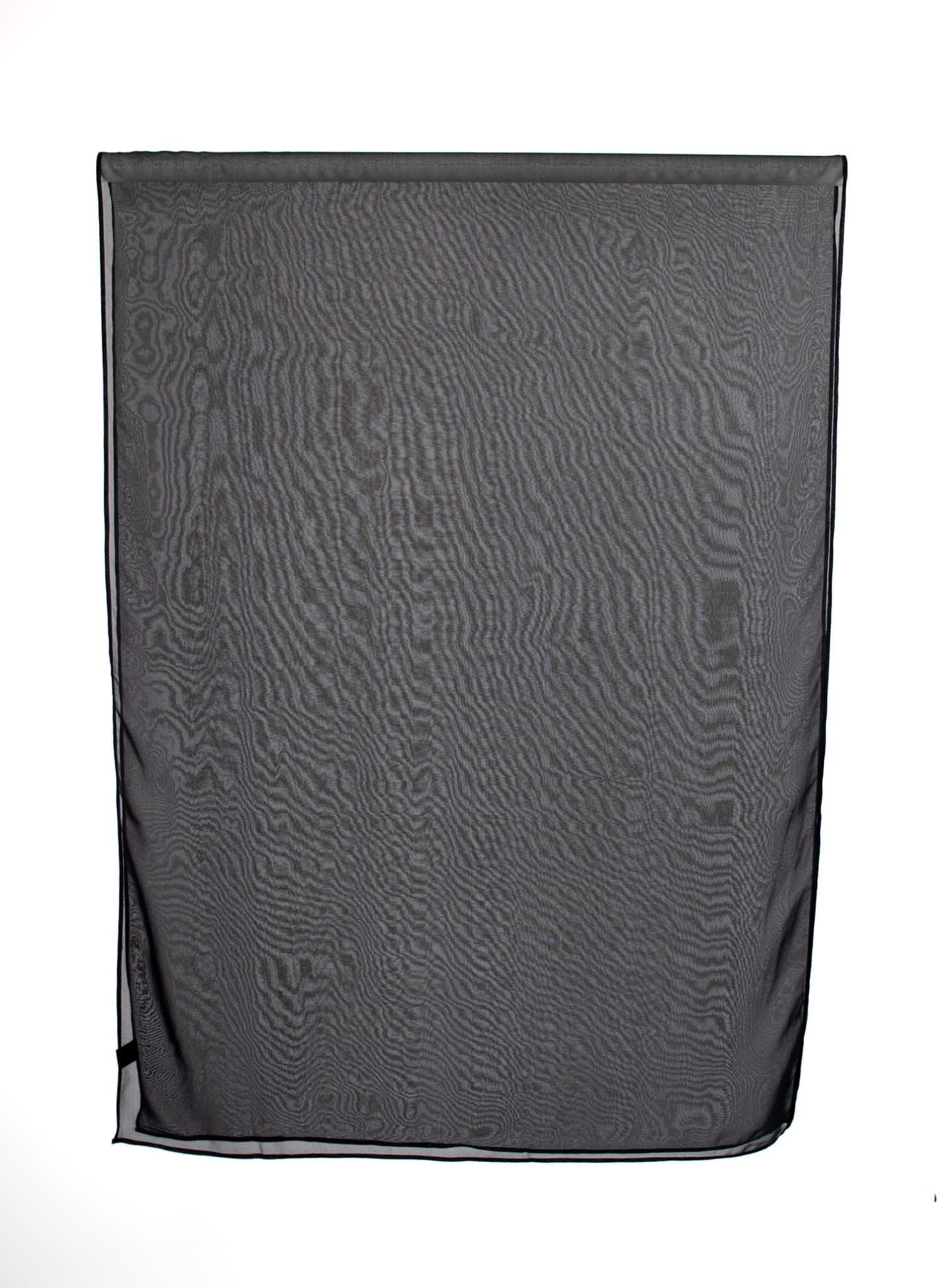 Silk Shawl, Chiffon - Black