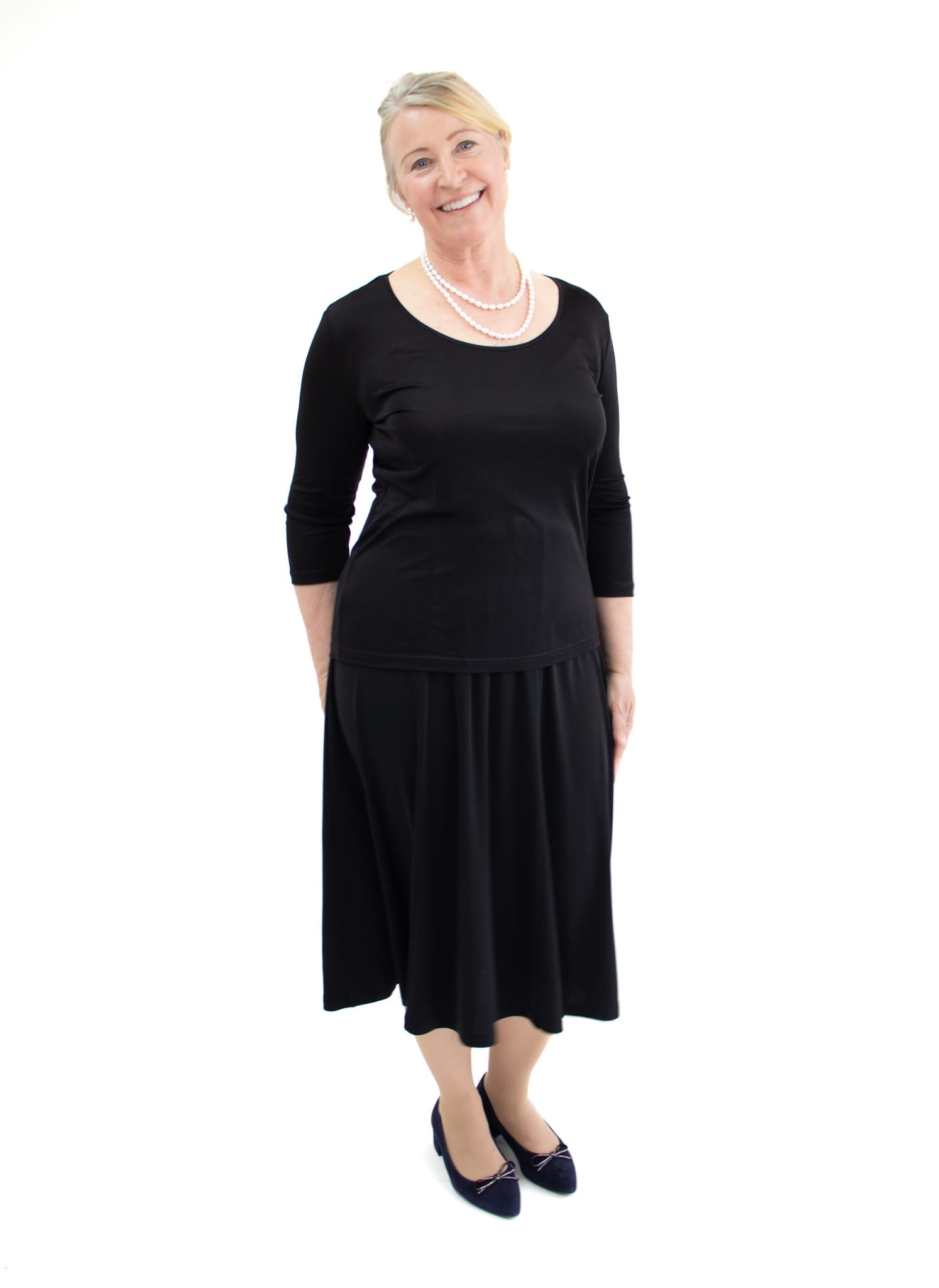 Silk Skirt Black