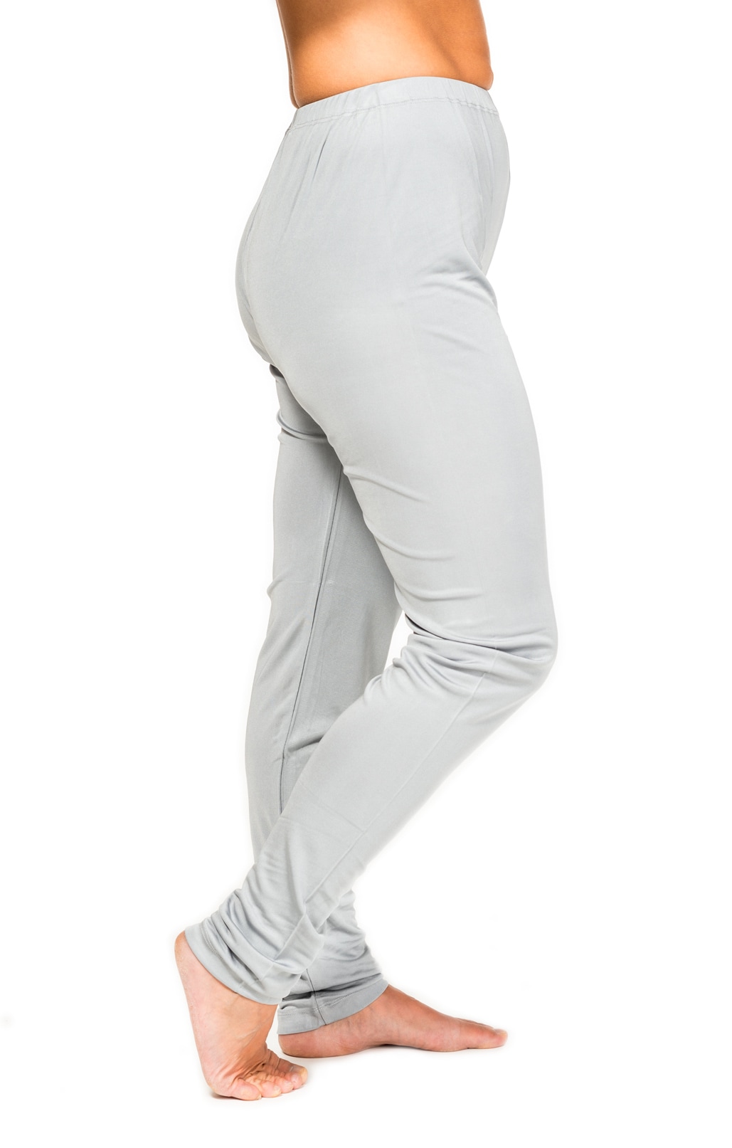 Ladies siolk long johns grey