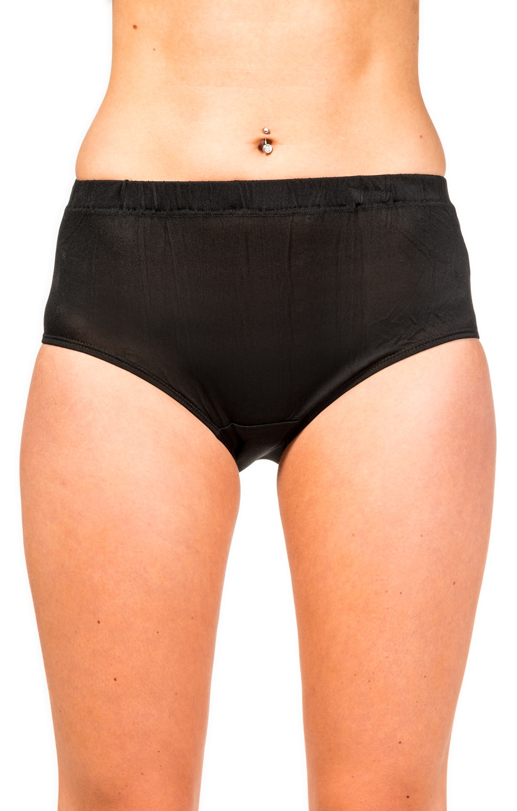 Silk panties black