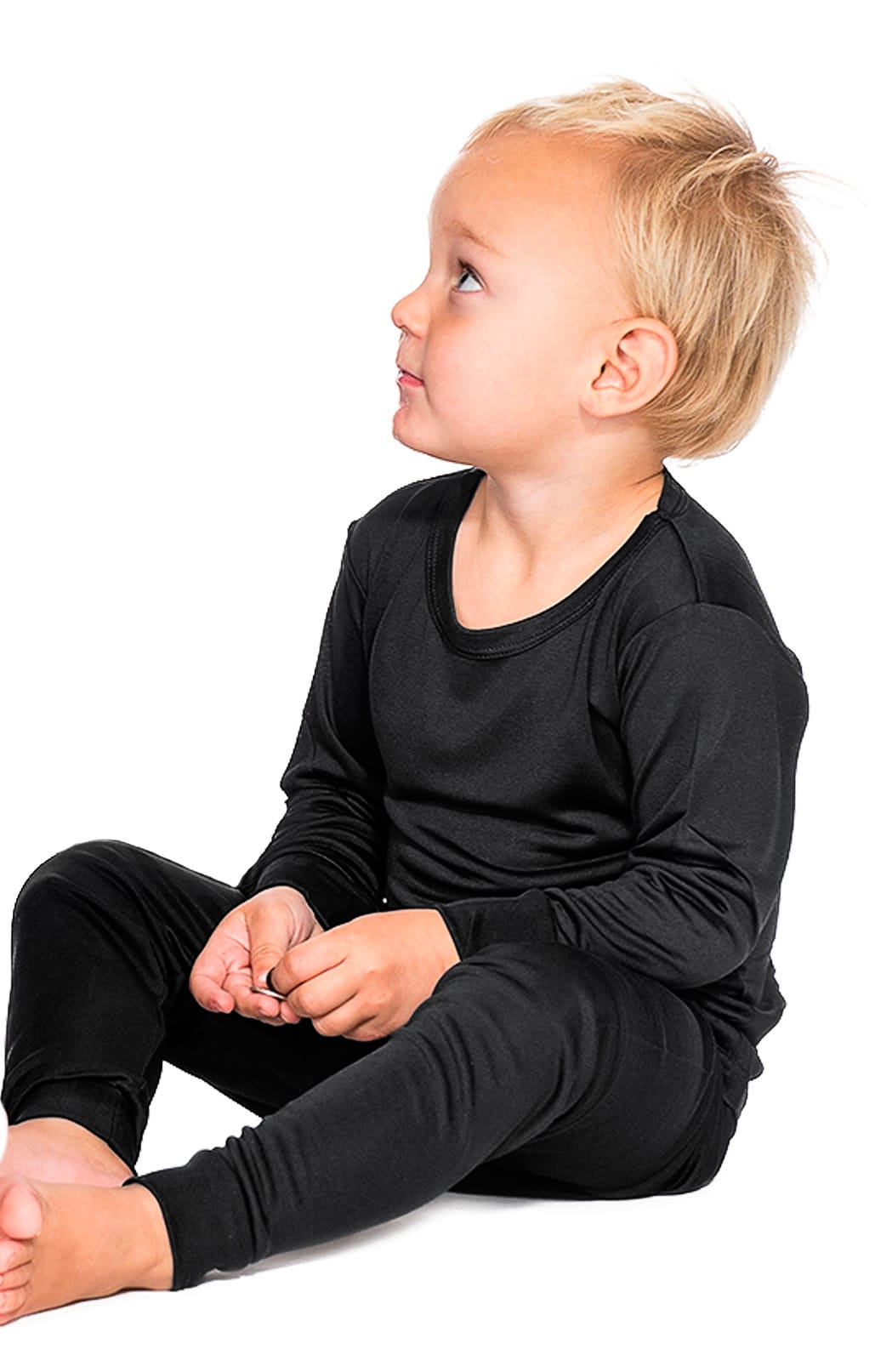 Kids long johns black