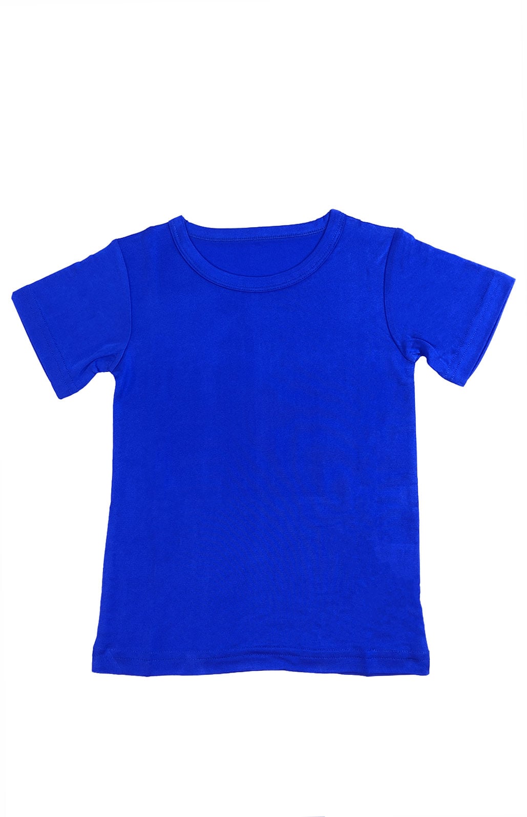 Kids Silk T-shirt, Bright Blue