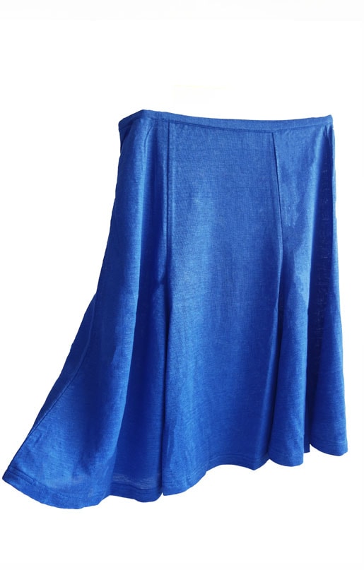 Hemp skirt blue