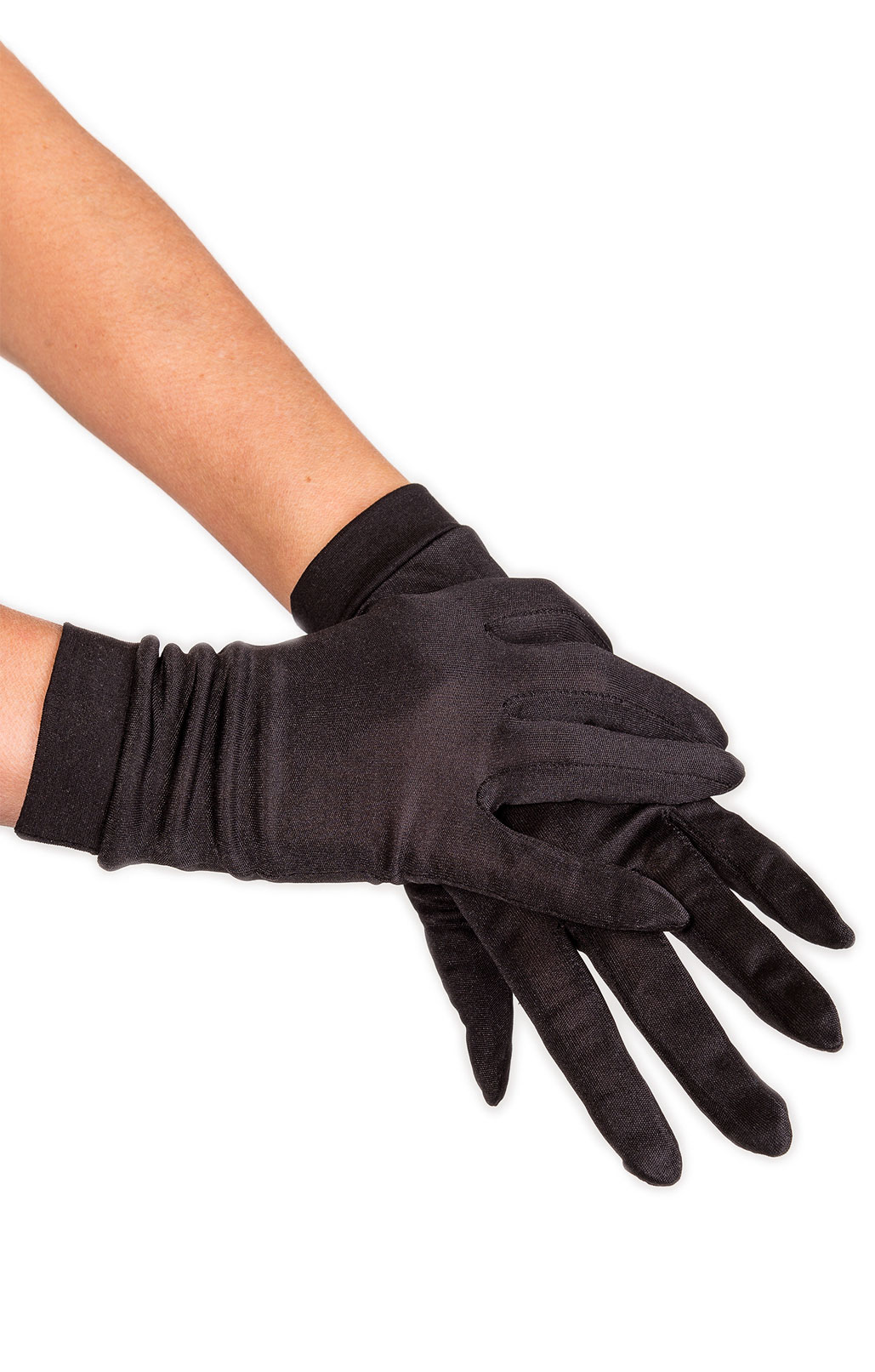 Silk Gloves Black