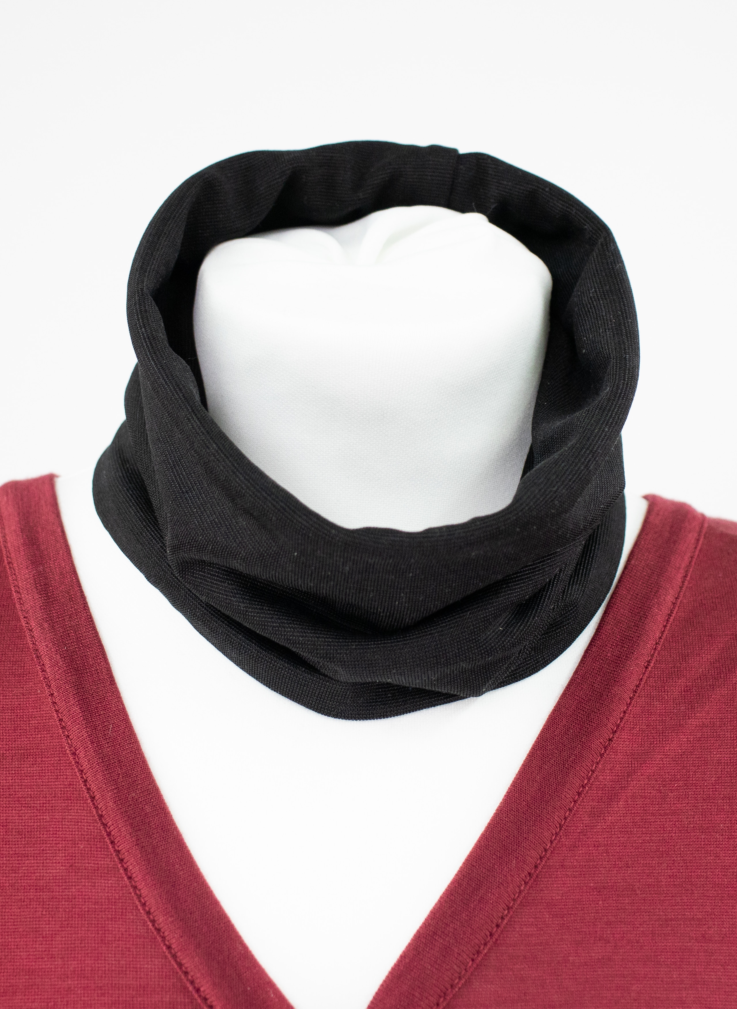 Silk Neck Warmer, black