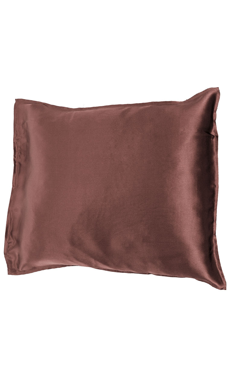 Silk pillowcase, mocca