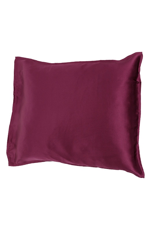 Silk Satin Pillowcase Wine Red