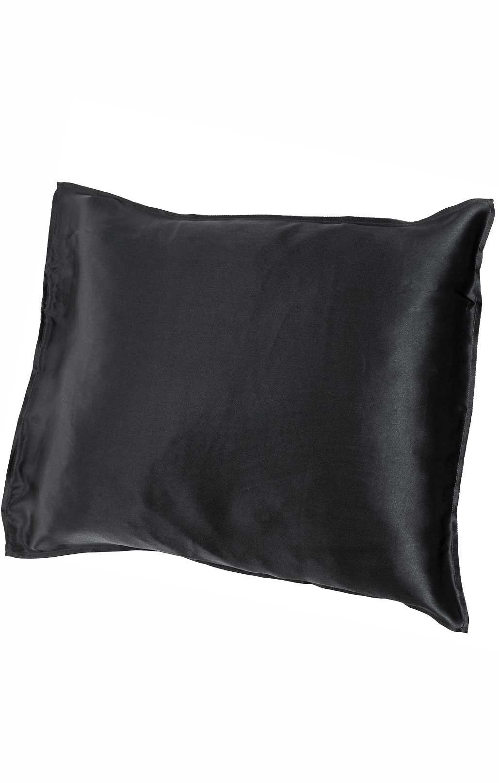 Silk pillowcase, black