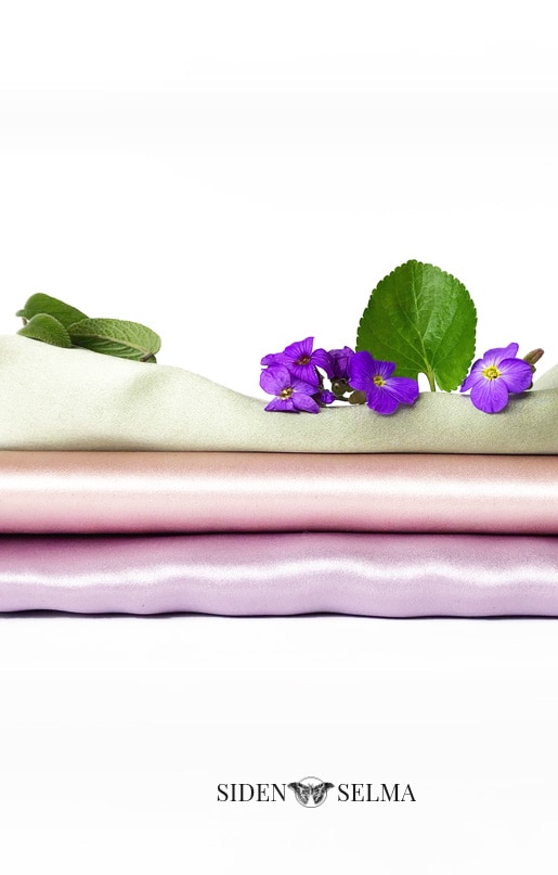 Silk pillowcase, lavendel rose