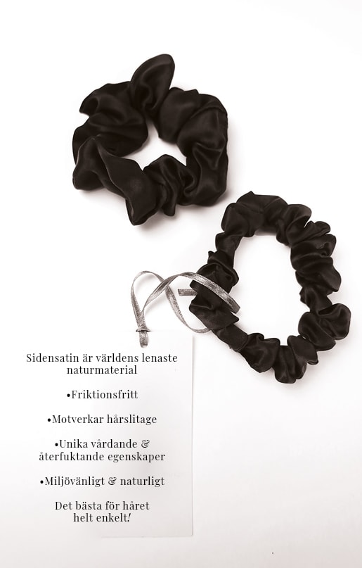 Silk Scrunchie, Black