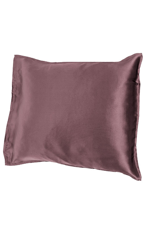 Silk pillowcase, mauve