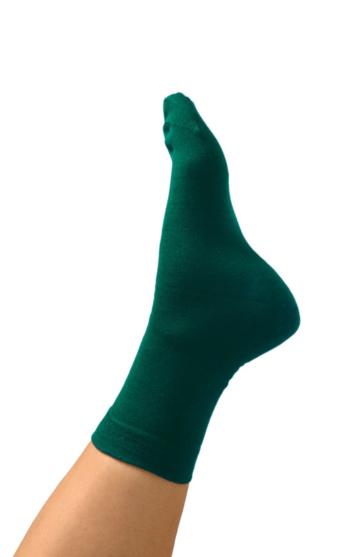 Silk socks green
