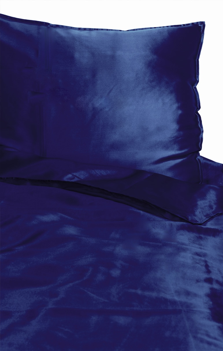 Silk sheets, navy blue