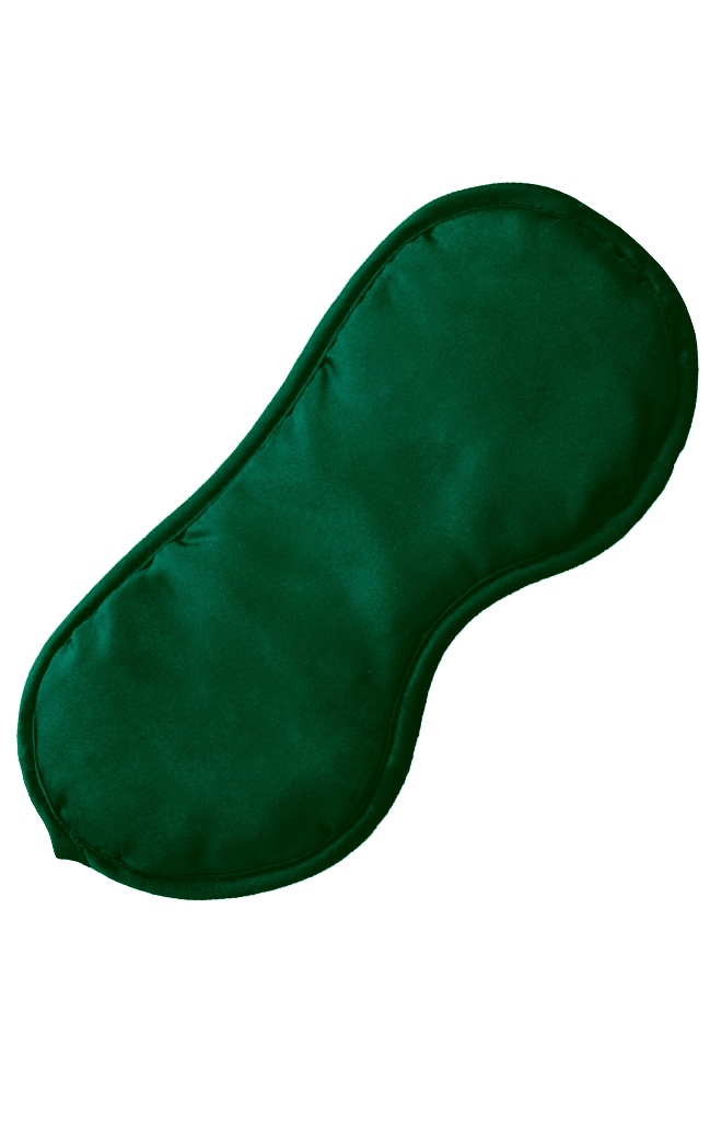 silk sleeping mask forest green