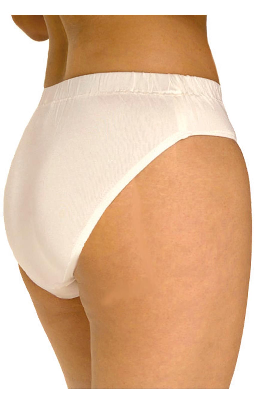 Silk panties white