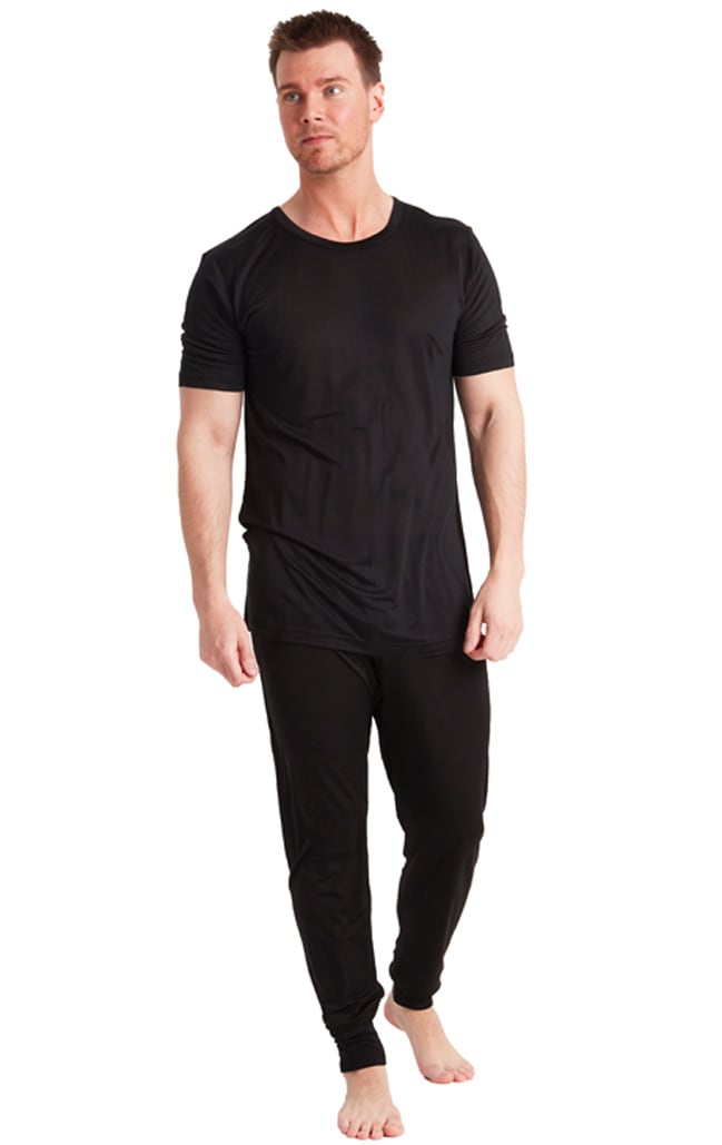 Silk t-shirt black